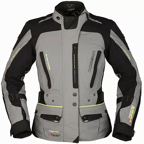 Modeka Motorradjacke Modeka Viper LT Textiljacke Damen grau / schwarz günstig online kaufen