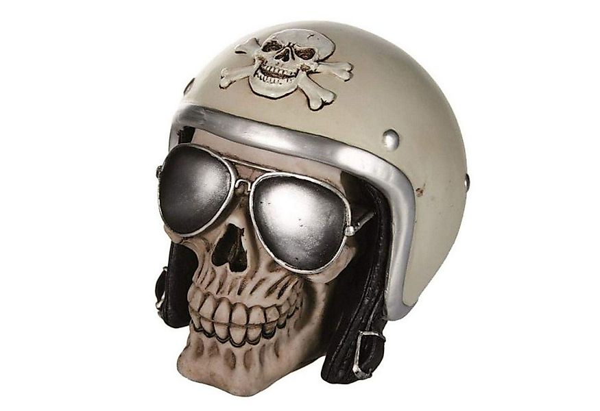 Out of the Blue Spardose OOTB Spardose Totenkopf mit Motoradhelm und Sonnen günstig online kaufen