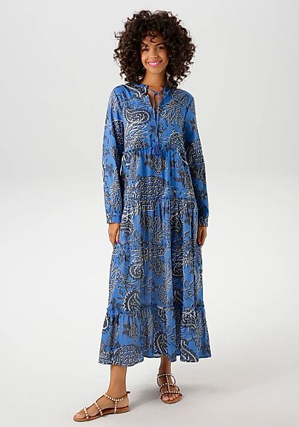 Aniston CASUAL Maxikleid, mit extravagantem, großflächigen Druck günstig online kaufen