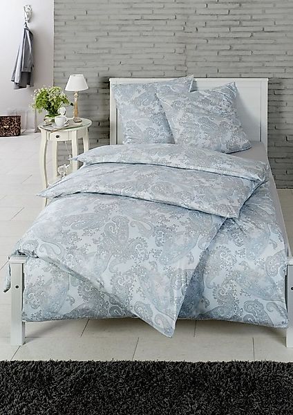 Estella Bettwäsche Estella Mako Jersey Bettwäsche 135x200 Dominik türkis be günstig online kaufen