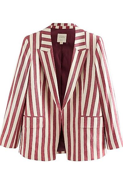 Next Jackenblazer Gestreifter Blazer mit Leinen (1-tlg) günstig online kaufen