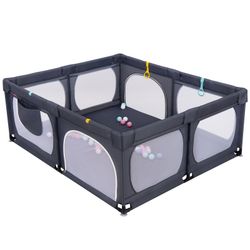 COSTWAY Laufgitter, Laufstall, 189 x 158 günstig online kaufen