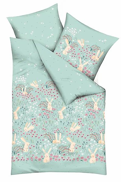 Kaeppel Kinderbettwäsche Kinder-Bettwäsche "Bunnys", Renforcé, Renforcé günstig online kaufen