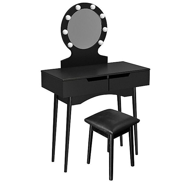 HOME DELUXE Schminktisch MIRANDA 130 x 80 x 40 cm (inkl. Hocker), einstellb günstig online kaufen