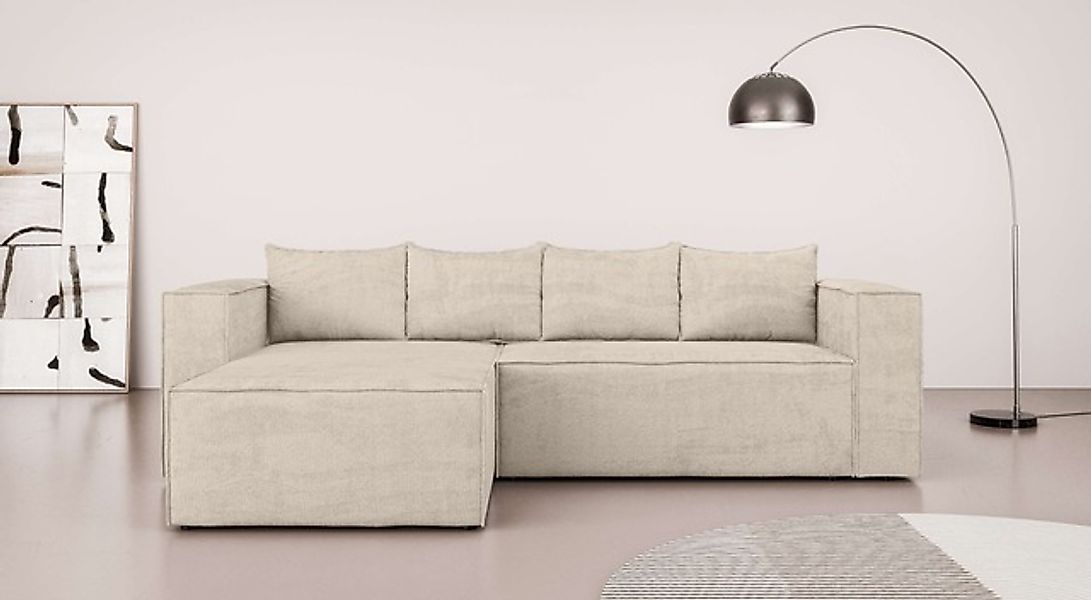 Home affaire Ecksofa »LINCOLNVILLE mit Bettfunktion und Bettkasten, Maße B/ günstig online kaufen