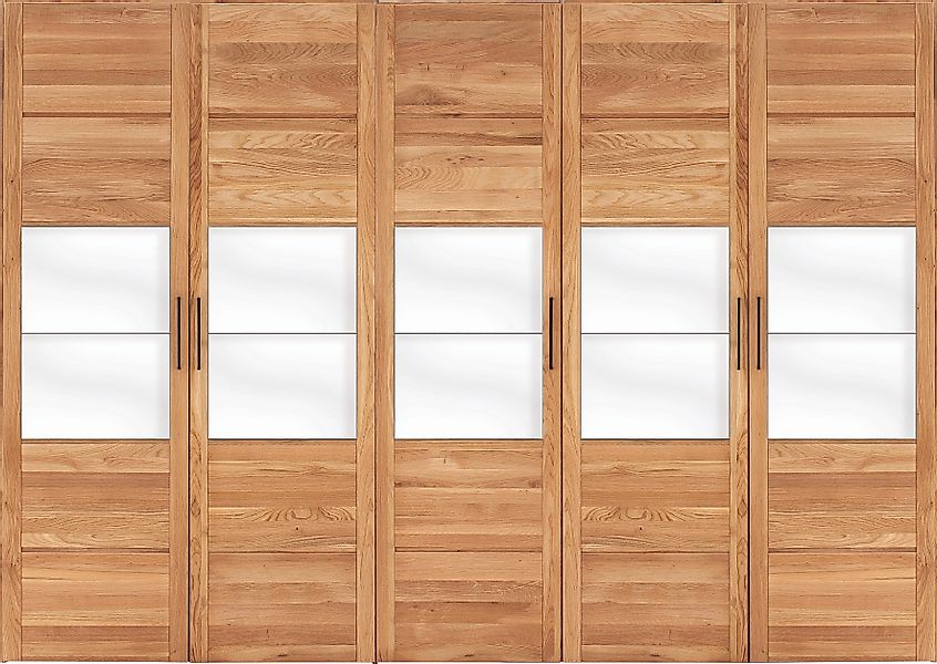 Home affaire Kleiderschrank "Chamara" aus massivem Eichenholz, in unterschi günstig online kaufen