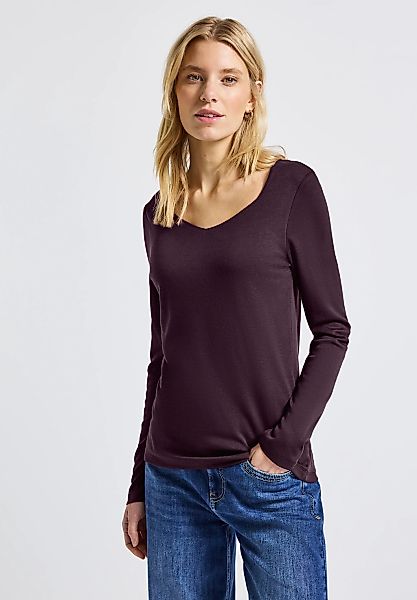 STREET ONE Langarmshirt im soften Baumwoll-Mix günstig online kaufen