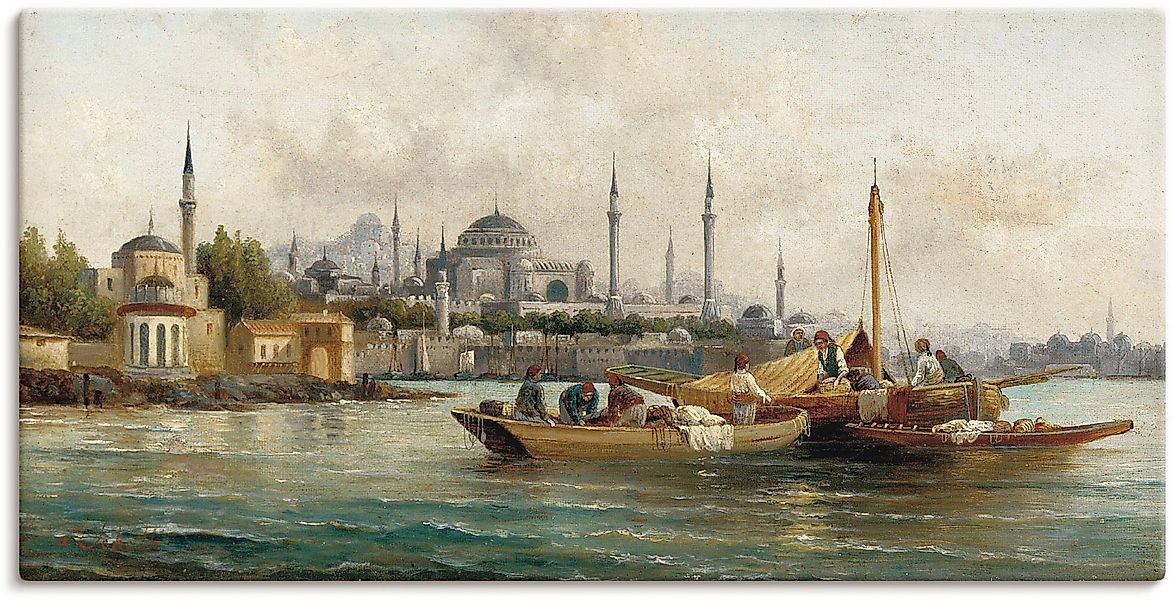 Artland Wandbild "Handelsschiffe vor Hagia Sophia" Boote & Schiffe 1 Stk. t günstig online kaufen