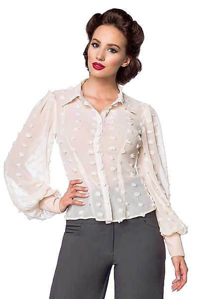 Vintage Bluse Beige günstig online kaufen