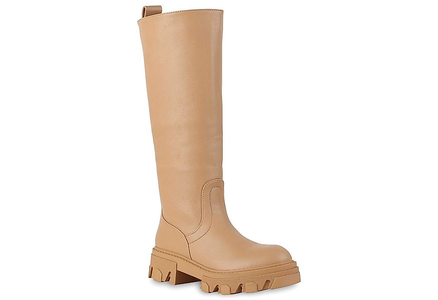 VAN HILL 837802 Plateaustiefel Damen Leicht Gefütterte Plateaustiefel Stief günstig online kaufen