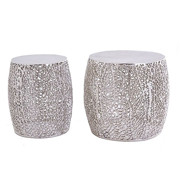 riess-ambiente Beistelltisch ABSTRACT LEAF antik silber günstig online kaufen