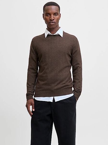 Jack & Jones Rundhalspullover "JJEEMIL KNIT CREW NECK NOOS" Baumwollmischun günstig online kaufen