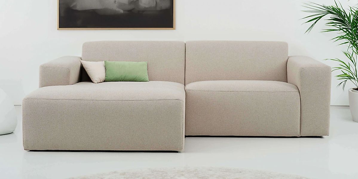 OTTO home Ecksofa "Koa, 228 cm, L-Form, Modulsofa in Cord, Chenille, Strukt günstig online kaufen