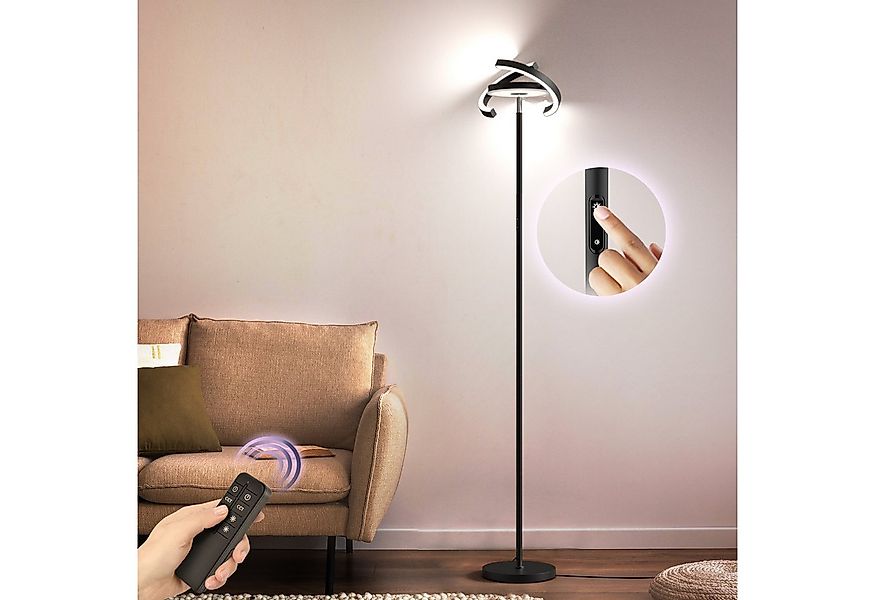 FIMEI Stehlampe Saturn-Stehlampe – 36W LED-Stehlampe mit stufenlosem Dimmen günstig online kaufen