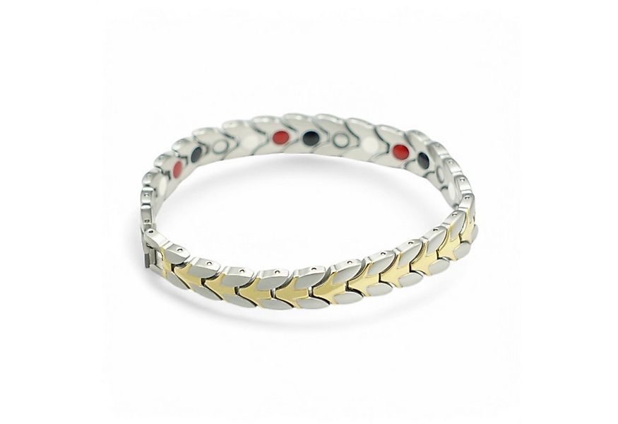 Eyecatcher Armkette Magnet Kettenarmband in Silber Gold. Kettenglieder (kei günstig online kaufen