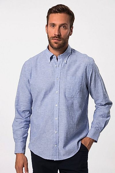 JP1880 Businesshemd Hemd Langarm Leinenmix Buttondown-Kragen günstig online kaufen