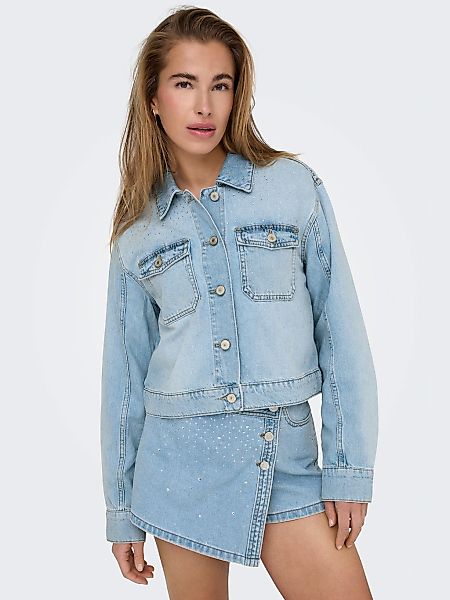 ONLY Jeansjacke ONLLUMI LS RHINESTONE JACKET DNM PIM günstig online kaufen