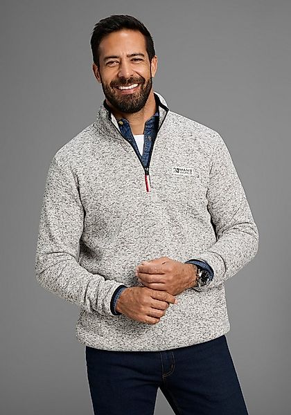 Man's World Fleecepullover Freizeit Allrounder günstig online kaufen
