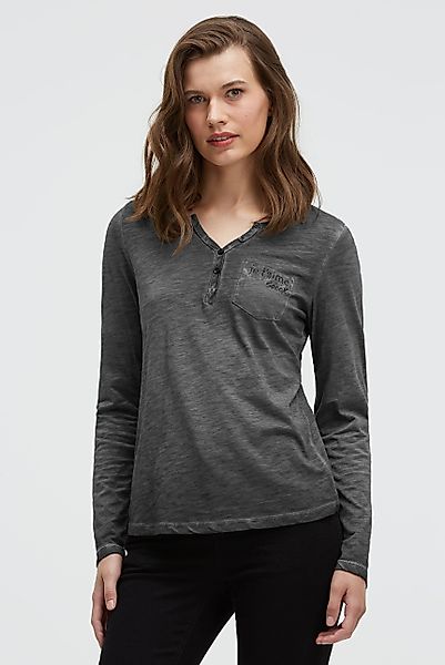 SOCCX Langarmshirt mit Brusttasche günstig online kaufen