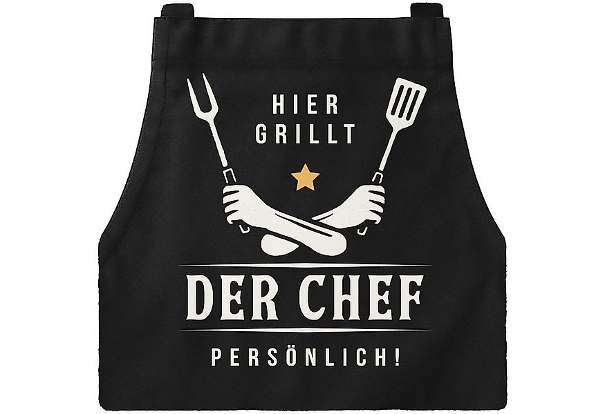 MoonWorks Grillschürze Grillschürze für Männer mit Spruch Grill-Chef Kochsc günstig online kaufen