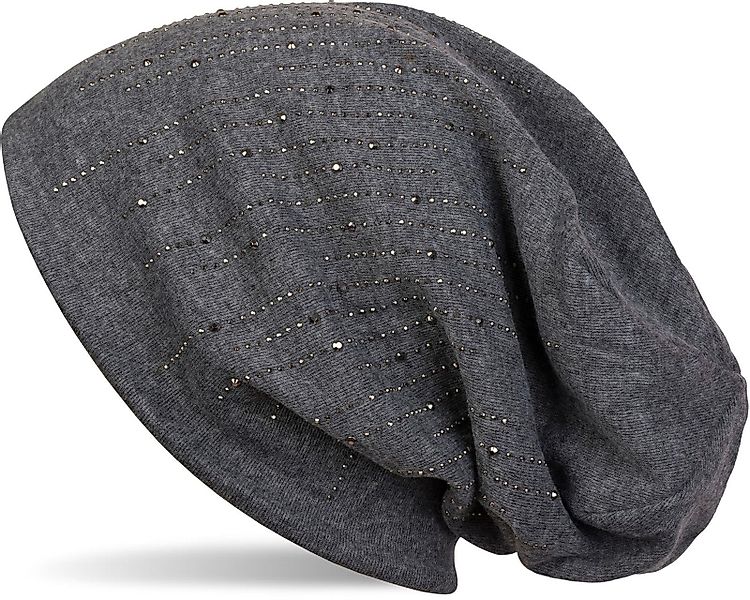 styleBREAKER Beanie Beanie mit Strass Streifen günstig online kaufen