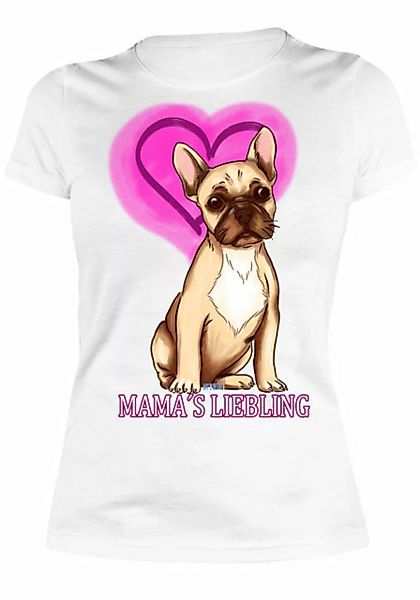 Art & Detail Shirt T-Shirt Französische Bulldogge Mamas Liebling mit Herz f günstig online kaufen