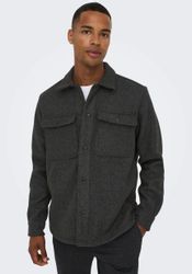 ONLY & SONS Langarmhemd "ONSASH OVR WOOLEN LOOK PKT LS SHIRT NOOS" günstig online kaufen