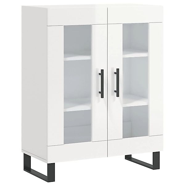 vidaXL Sideboard Hochglanz-Weiß 69,5x34x90 cm Holzwerkstoff 827814 günstig online kaufen