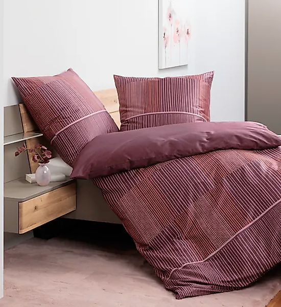 Janine Bettwäsche »Mako-Satin98125 06«, mit Reissverschluss günstig online kaufen