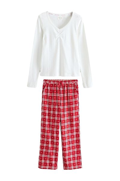 Next Pyjama Schlafanzug aus Flanell mit günstig online kaufen