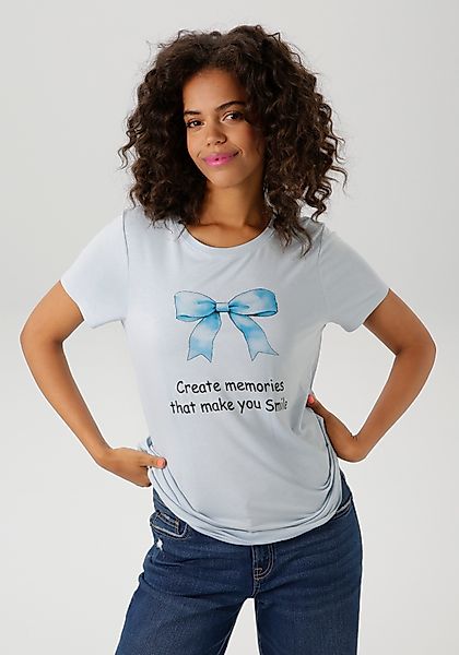Aniston CASUAL T-Shirt mit Schleife und günstig online kaufen