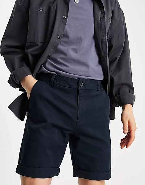 New Look – Marineblaue Chino-Shorts günstig online kaufen
