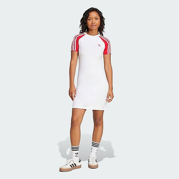 adidas Originals Midikleid ADICOLOR 3-STREIFEN RAGLAN SHORT SLEEVE KLEID günstig online kaufen