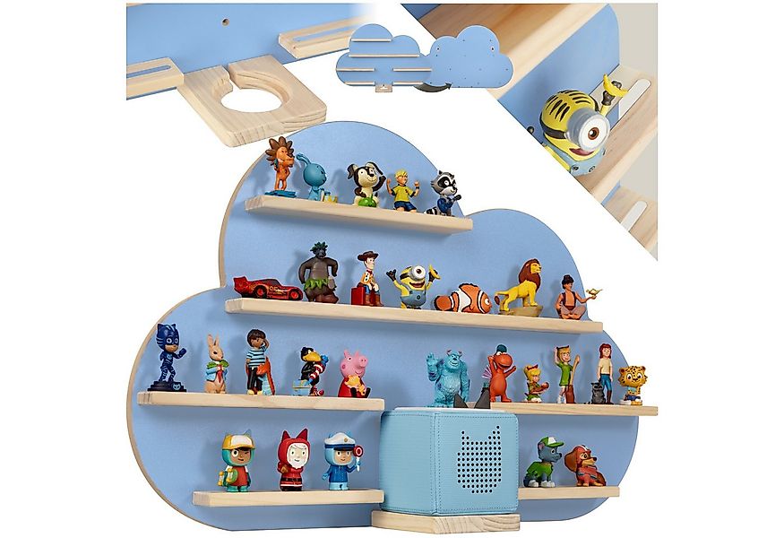 tectake Wandregal Aufbewahrungsregal MyLittleStory Cloud für bis zu 28 Toni günstig online kaufen