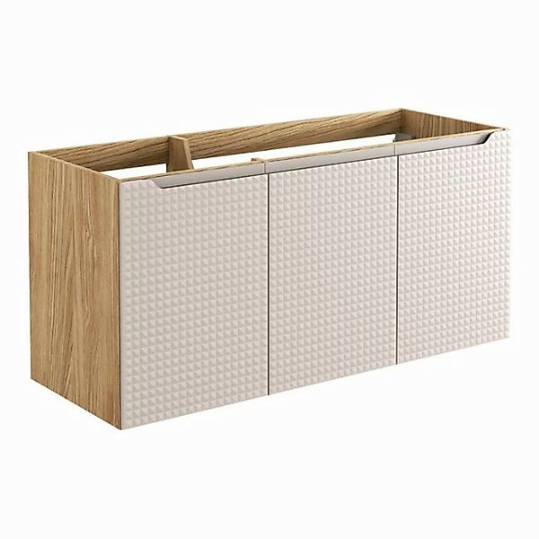 Lomadox Waschbeckenschrank LONDON-56-BEIGE Waschtischunterschrank, Eiche mi günstig online kaufen