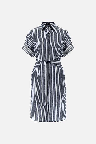 Hemdblusenkleid mit Bindegürtel günstig online kaufen