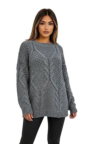 Worldclassca Longpullover WORLDCLASSCA Oversize Strickpulllover Lang Zopf M günstig online kaufen