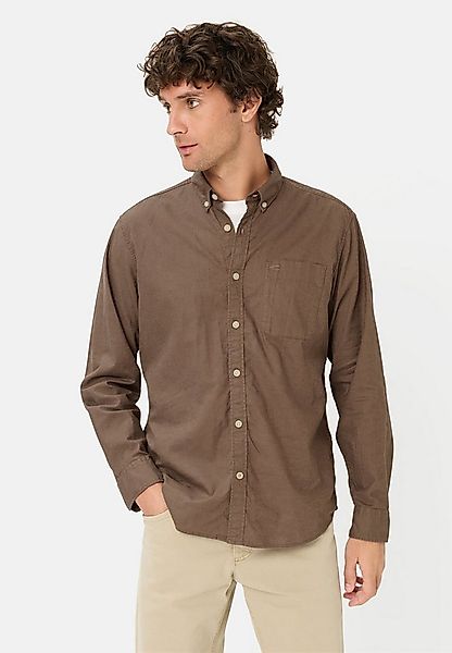 camel active Leinenhemd Langarm Hemd aus Leinen-Baumwoll-Mix Langarm günstig online kaufen