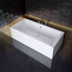 KOLMAN Badewanne Rechteck Quadro 190x90, Ablaufgarnitur günstig online kaufen