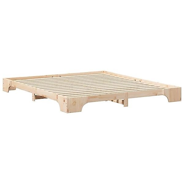 vidaXL Bett Bodenbettgestell Braun 180 x günstig online kaufen
