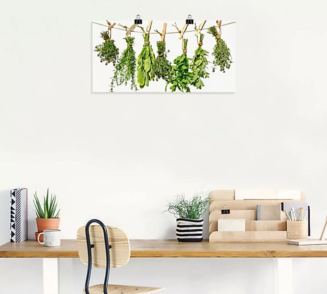 Artland Wandbild »Kräuter«, Pflanzen, (1 St.), als Alubild, Outdoorbild, Le günstig online kaufen