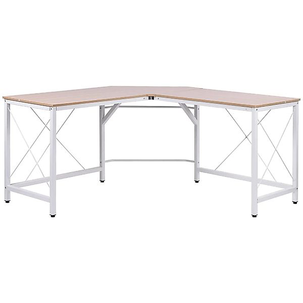 HOMCOM Eckschreibtisch L-Form Winkelschreibtisch (PC-Tisch, 1-St., Computet günstig online kaufen