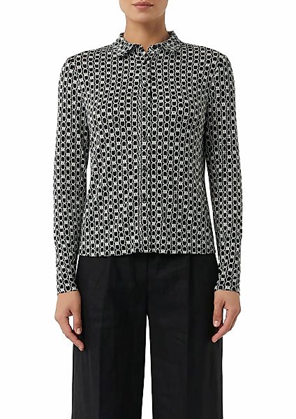 Comma Hemdbluse, mit All-Over Print günstig online kaufen