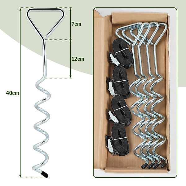Clanmacy Bodenanker Bodenanker 4er Set Trampolin günstig online kaufen