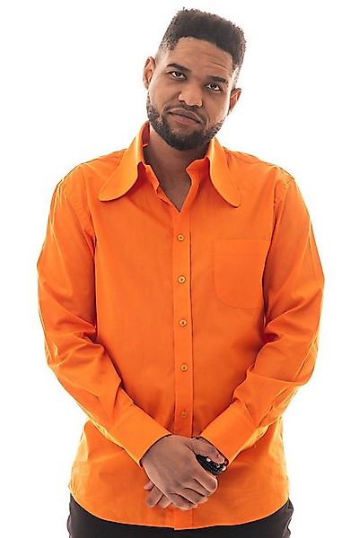 Comycom Langarmhemd Herren 70er mit Dackelohrkragen günstig online kaufen
