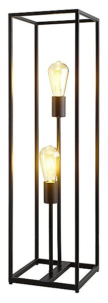 casa NOVA Stehlampe Hockerleuchte HAMPER, 2-flammig, günstig online kaufen