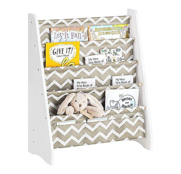 SoBuy Bücherregal KMB50, Kinder-Bücherregal Hängefächerregal mit 4 Ablagefä günstig online kaufen