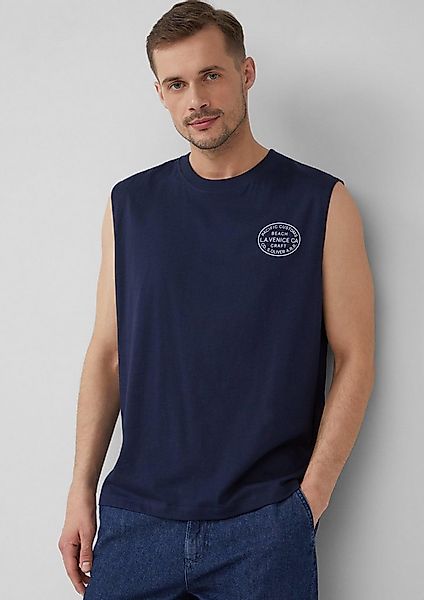 s.Oliver Muskelshirt T-Shirt Jersey-Tanktop im Relaxed Fit mit Print günstig online kaufen