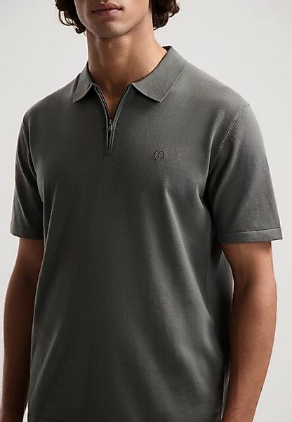 Dstrezzed Poloshirt – Casual Polo-Shirt -  Baumwoll Polo einfarbig – Zip Po günstig online kaufen