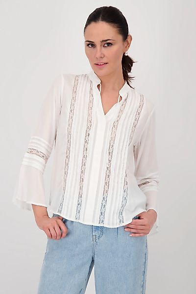 Monari Spitzenbluse "Bluse Spitze", Mit V-Ausschnitt günstig online kaufen